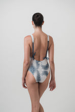 Load image into Gallery viewer, Carol swimsuit | Blue and white pattern