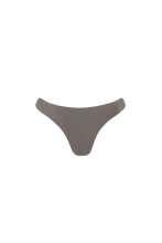 Load image into Gallery viewer, Cedar shiny brown bikini bottom – sustainable back fit