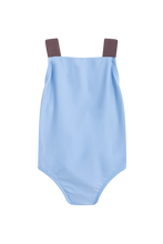 Load image into Gallery viewer, Joy kids swimsuit - sustainable sky blue swimsuit front view