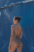 Load image into Gallery viewer, Lotus swimsuit | Shiny brown