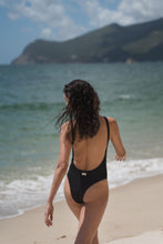 Load image into Gallery viewer, Moss swimsuit | Black ribb