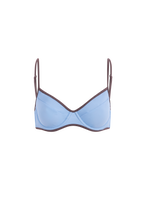 Load image into Gallery viewer, Solomon top | Sky blue (taupe details)