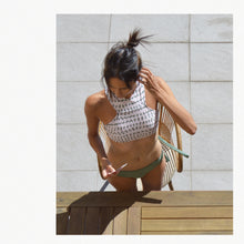 Load image into Gallery viewer, Weyes top | Olive Triangles