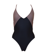 Load image into Gallery viewer, Janis swimsuit | Black . Taupe