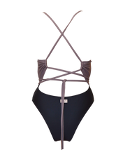 Load image into Gallery viewer, Janis swimsuit | Black . Taupe