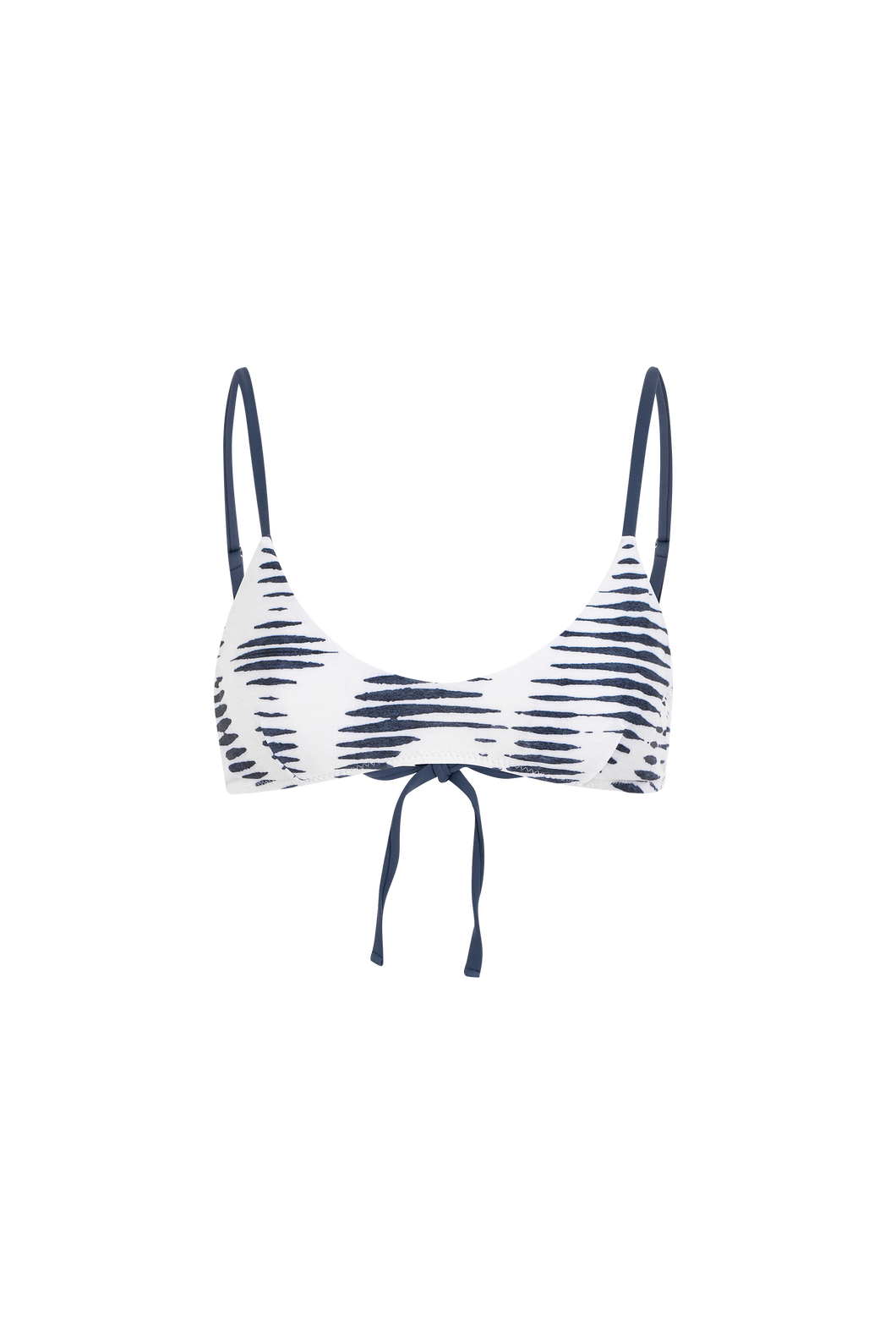 Basil top | Air - Blue and white pattern