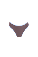 Kara Bottom Taupe with Sky Blue | Sustainable Taupe Bikini Bottom – EONA Swimwear