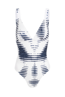 Carol swimsuit | Blue and white pattern