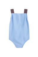 Joy kids swimsuit - sustainable sky blue swimsuit front view