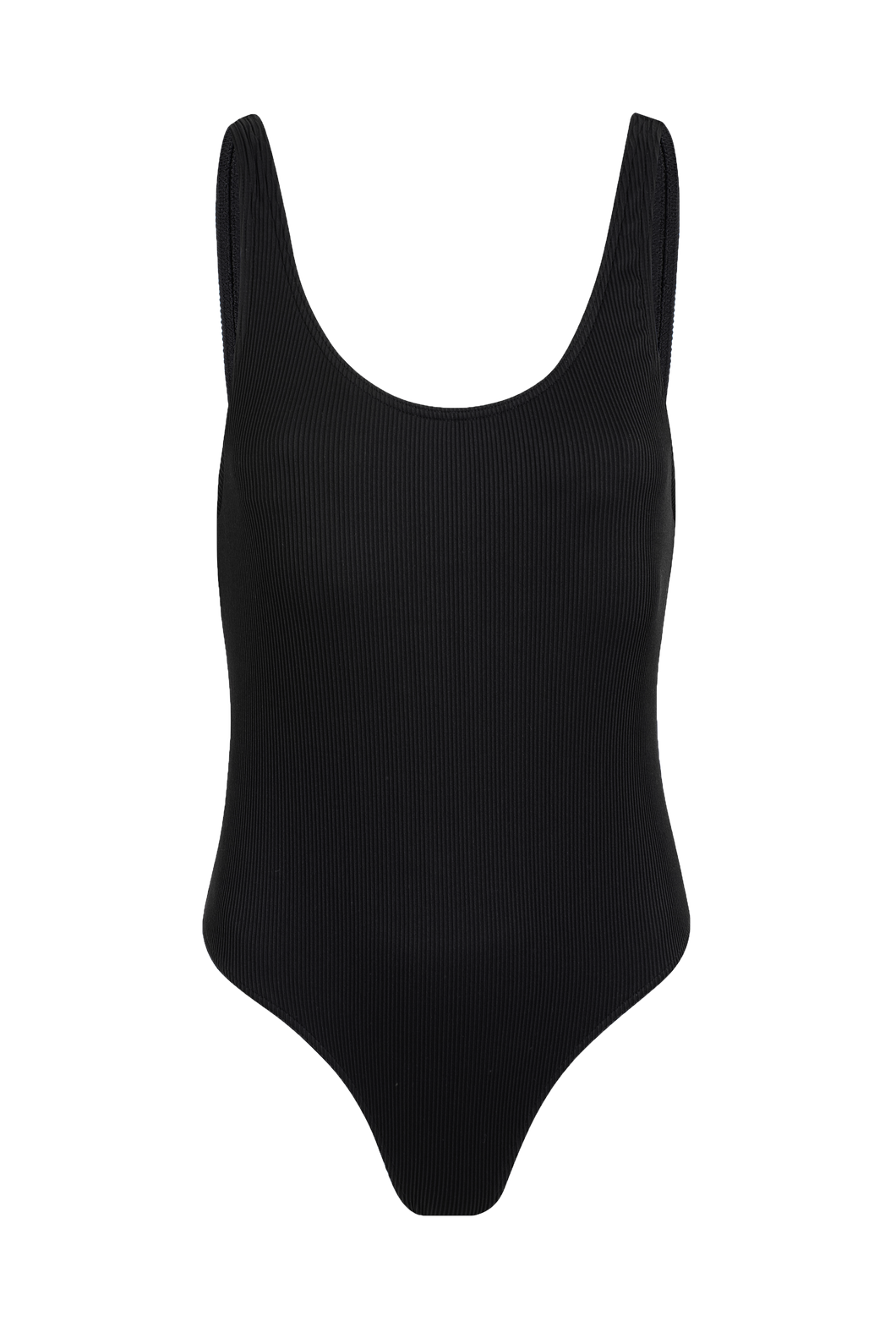 Moss swimsuit | Black ribb
