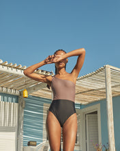 Load image into Gallery viewer, Elba swimsuit | Black . Taupe
