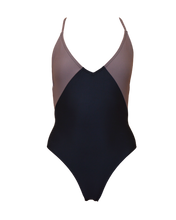 Load image into Gallery viewer, Janis swimsuit | Black . Taupe
