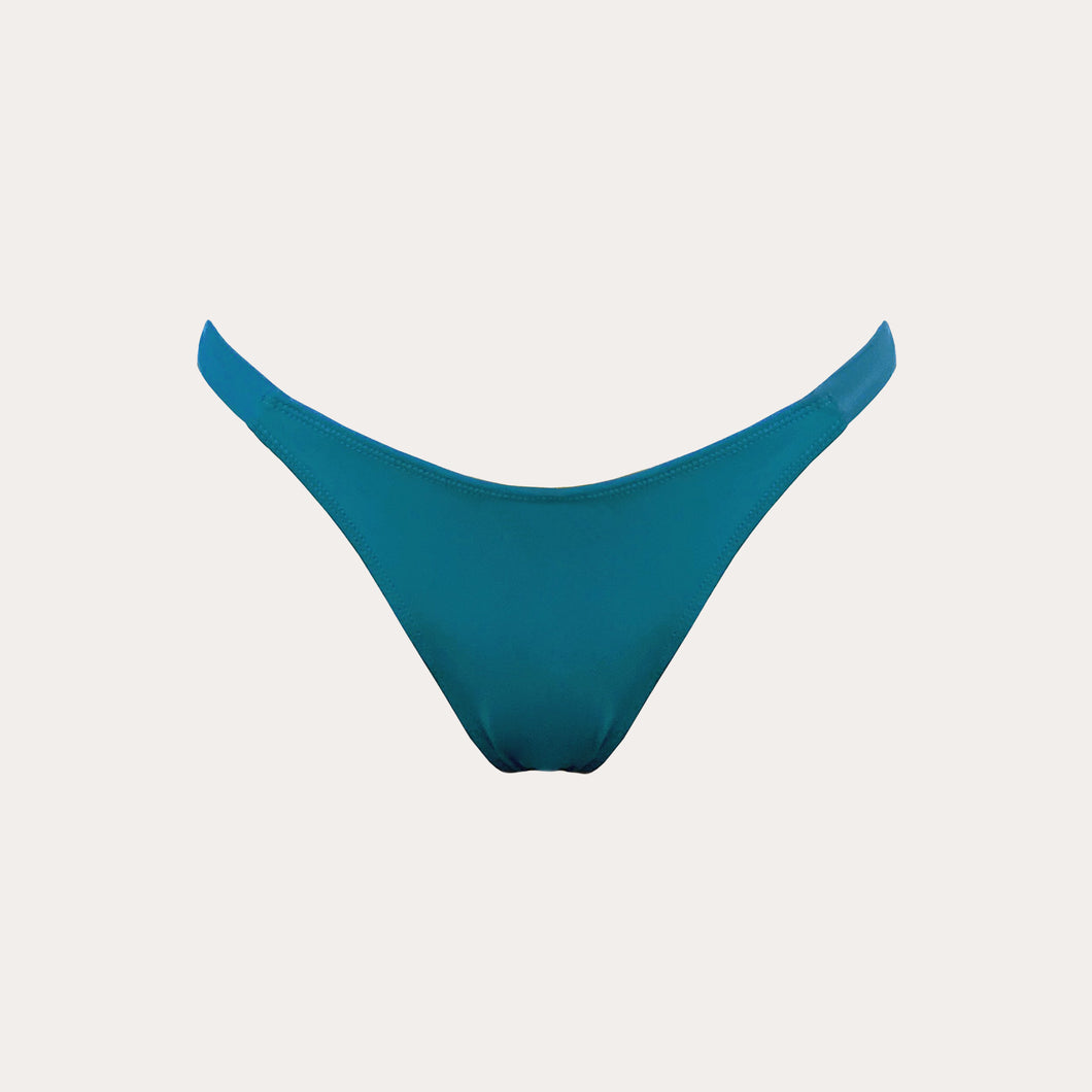 George bottom | Deep Teal . Chartreuse shine