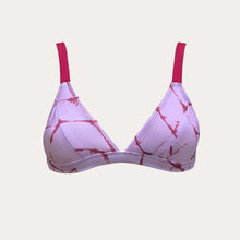 Load image into Gallery viewer, GRETA | Blurred Lines Cerise - lilac top
