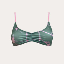 Load image into Gallery viewer, Rosalie top | Blurred lines Olive Green . Mineral Rose shine
